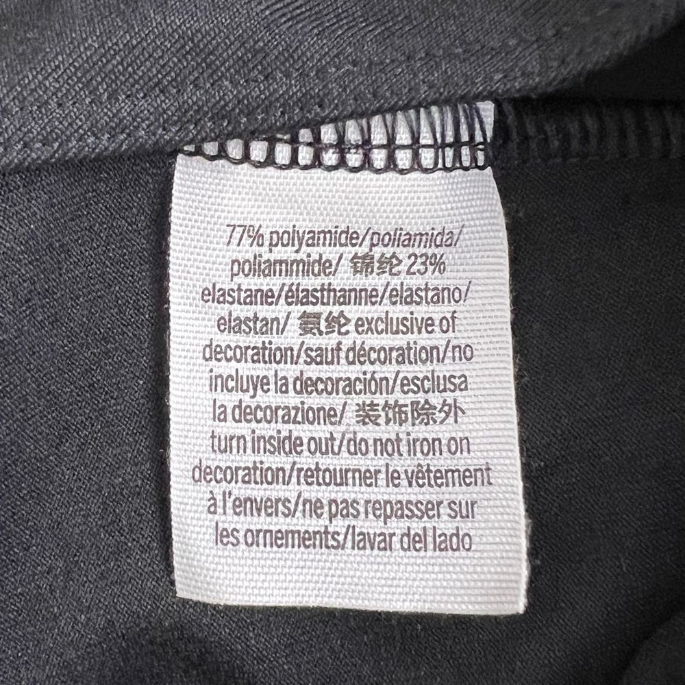 Victoria’s Secret Pink Ultimate Fitted Open Tie Waist Yoga Crop Top Black Medium - Picture 8 of 12